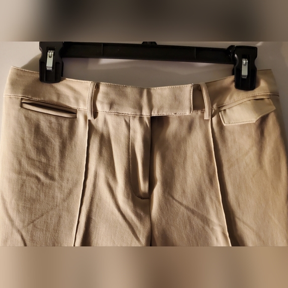 Chelsea28 Olivia Palermo Stiched Crease Crop Pants Biege sz 2 - Picture 10 of 12
